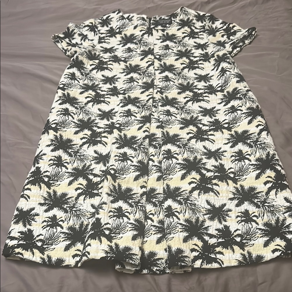 Topshop Palm Print Dress